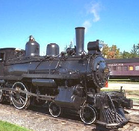 Black locomotive