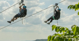 Ziplining at Scenic Caves 