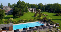 Outdoor pool and garden