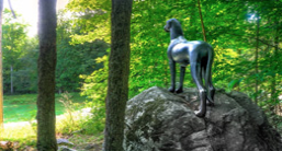 Statue on a rock