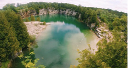 Ariel picture of a quarry