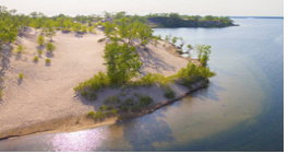 Sandbanks with a body of water