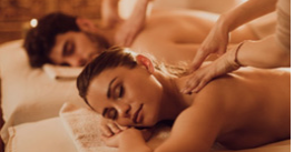 A man and a women getting a massage