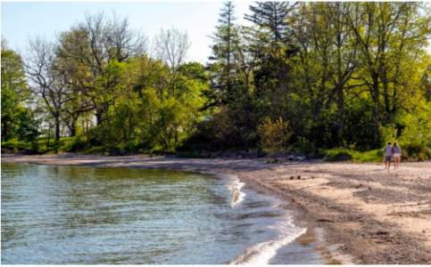 Family camping at Long Beach Conservation Area & Campground
