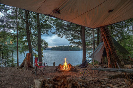 Family camping at Algonquin Park 