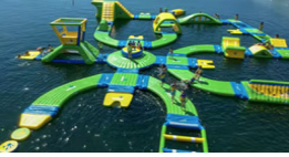 Floating water park