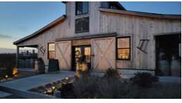 Image of a barn at dusk