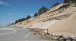 Sand banks and a body of water