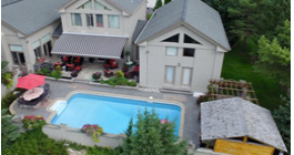 View of a house with a pool