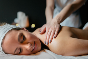 Women getting a massage