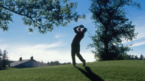 man golfing 