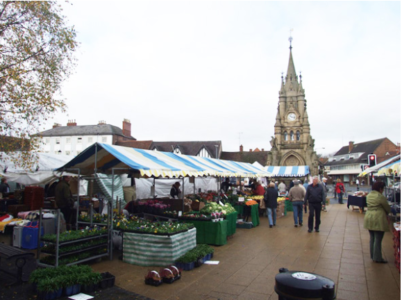 Outdoor farmers market