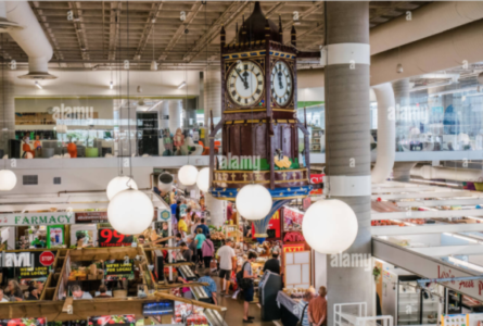 View of a market