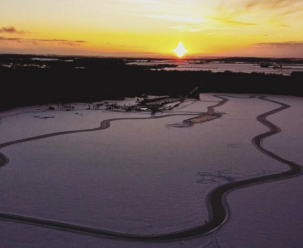 Spray Lake Ice Skating Trail 