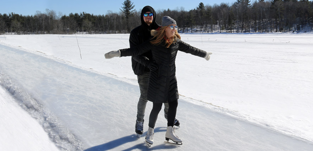 Skating at Muskoka Lakes Farm & Winery