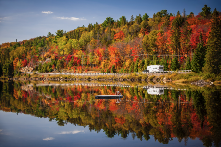Algonquin Provincial Park in the fall 