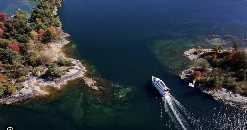City Cruises Gananoque in the fall