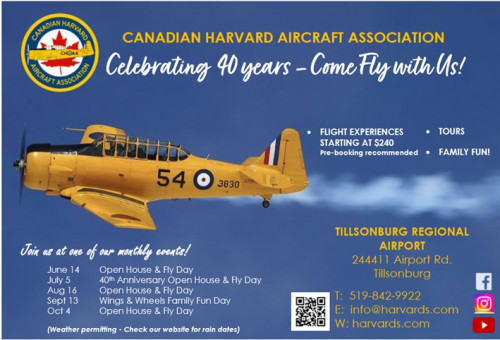 Canadian Harvard Aircraft Association 40th Anniversary Open House & Fly Day