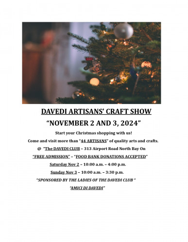35th Annual Davedi's Artisan Craft Show