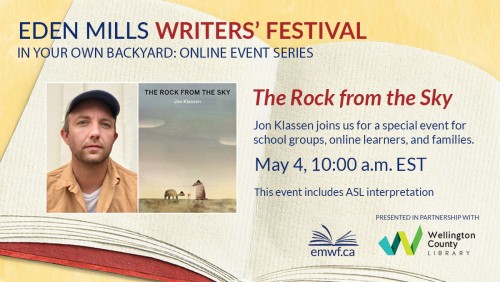 Please join us for a free virtual event featuring children's author Jon Klassen