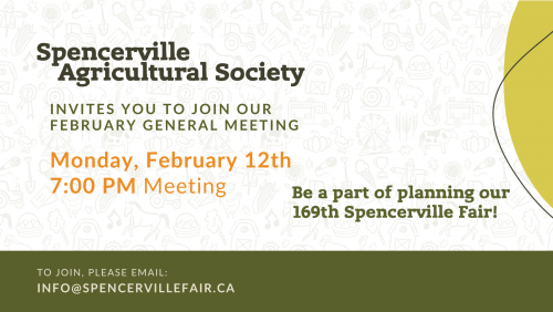 Spencerville Agricultural Society, February Meeting