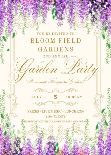 Bloom Field Gardens 2nd Annual Garden Party 