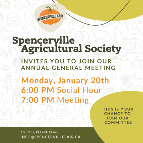 Spencerville Agricultural Society, January Meeting