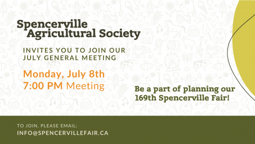 Spencerville Agricultural Society, July Meeting