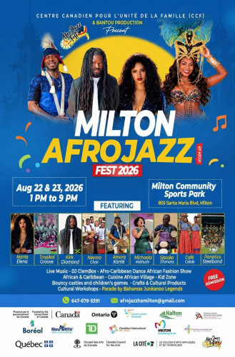 Milton AfroJazz Fest - August, 22-23, 2026-event-photo
