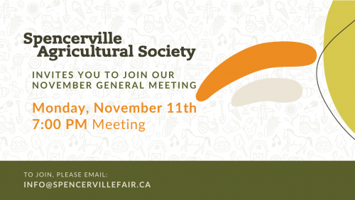 Spencerville Agricultural Society, November Meeting