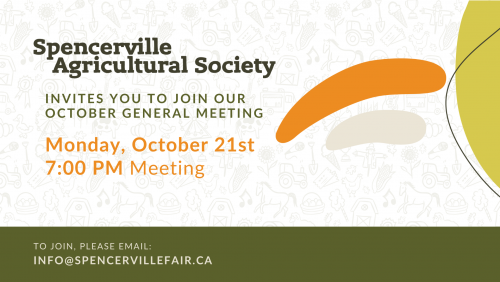 Spencerville Agricultural Society, October Meeting