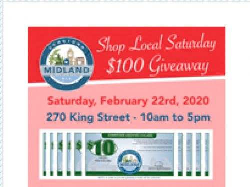 1 DAY ONLY: Shop Local Saturday $100 Giveaway