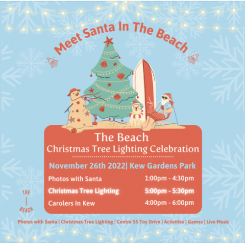 The Beach Christmas Tree Lighting Celebration