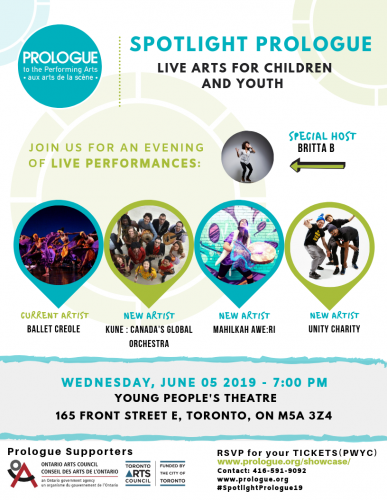 Spotlight Prologue - Live Arts for Children & Youth