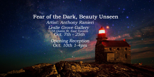 Fear of the Dark, Beauty Unseen - Tony Ranieri - October 7-25
