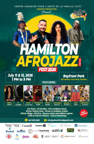 Hamilton AfroJazz Fest -  July 11 -12, 2026