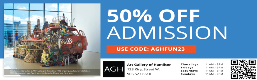 Art Gallery of Hamilton -  50% 0ff Admission