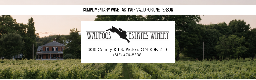 Waupoos winery coupon - Free Tasting