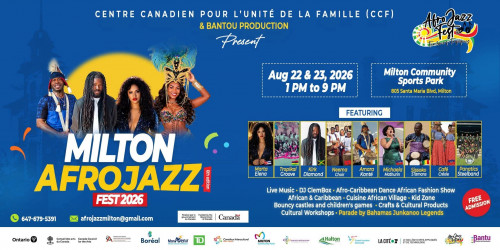 Milton AfroJazz Fest - Au. 22-23, 2026