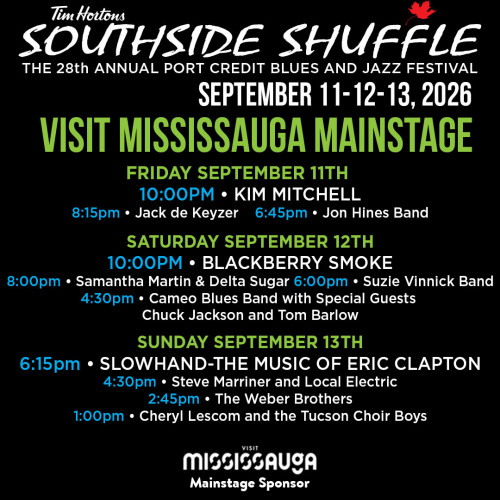 Tim Hortons Southside Shuffle Blues & Jazz Fest, Sept. 11- 13, 2026