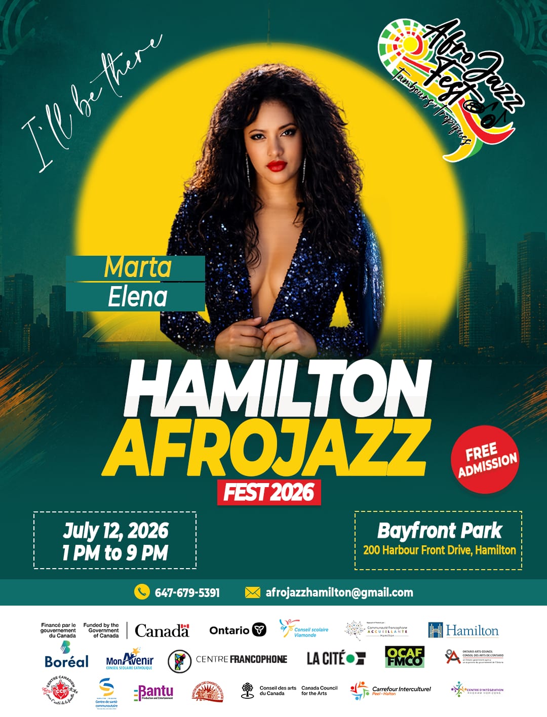 Hamilton AfroJazz Fest -  July 11 -12, 2026