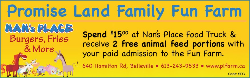 Promise Land Family Fun Farm - feed the animals FREE 