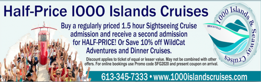 1000 island cruise discount code