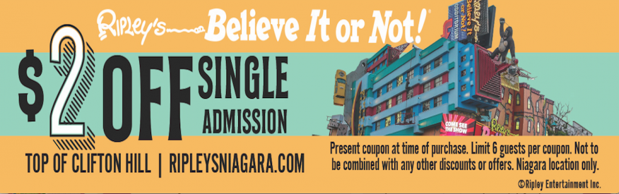 Ripleys Believe it or Not - $2.00 Off