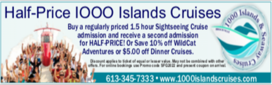 1000 island cruise discount code