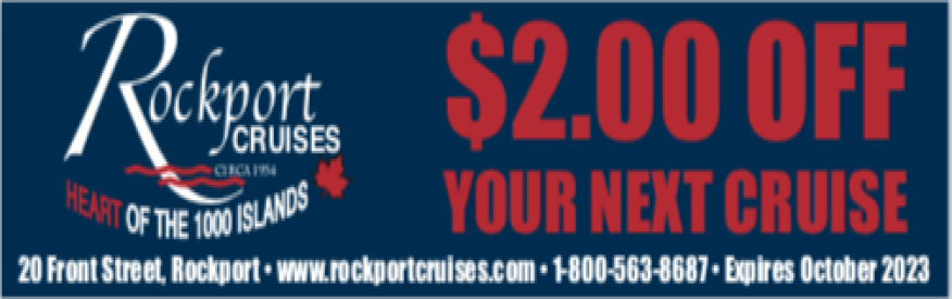 1000 Islands Cruises Rockport Coupon - $2 off