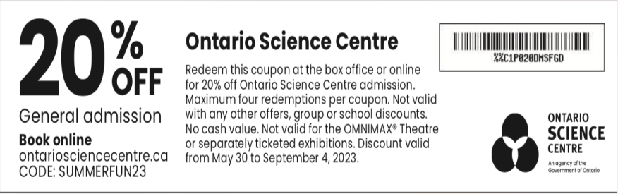 20% off General Admission 