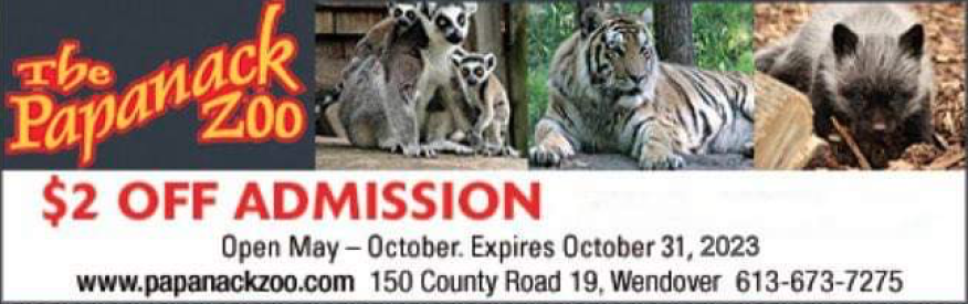 Papanack Zoo Coupon - $2 off admission