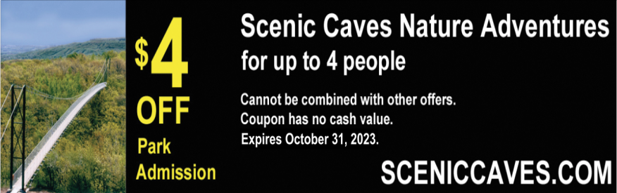 Scenic Caves Nature Adventures Coupon - $4 off