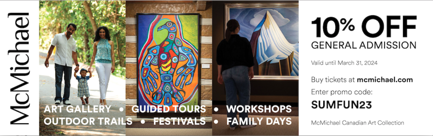 McMichael - 10%  OFF  Admission